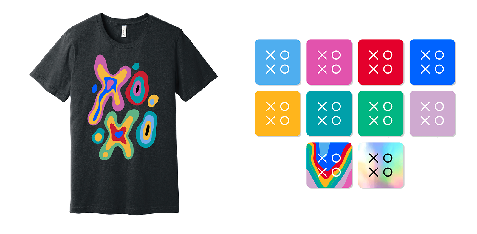 Explore shirt and sticker set
