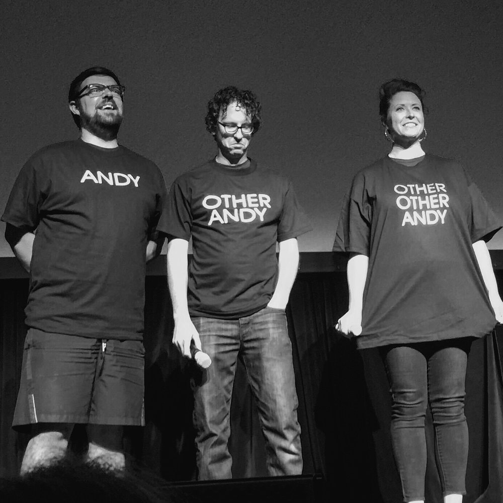 Andy, Andy, and Rachel at XOXO 2016